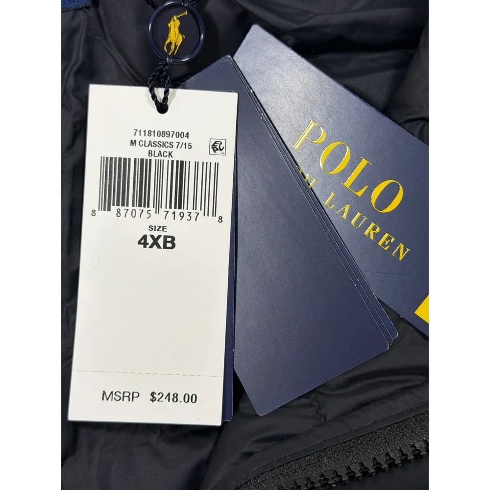 Polo Ralph Lauren Puffer Performance Jacket Coat Navy Men's Size 4XB NWT $248